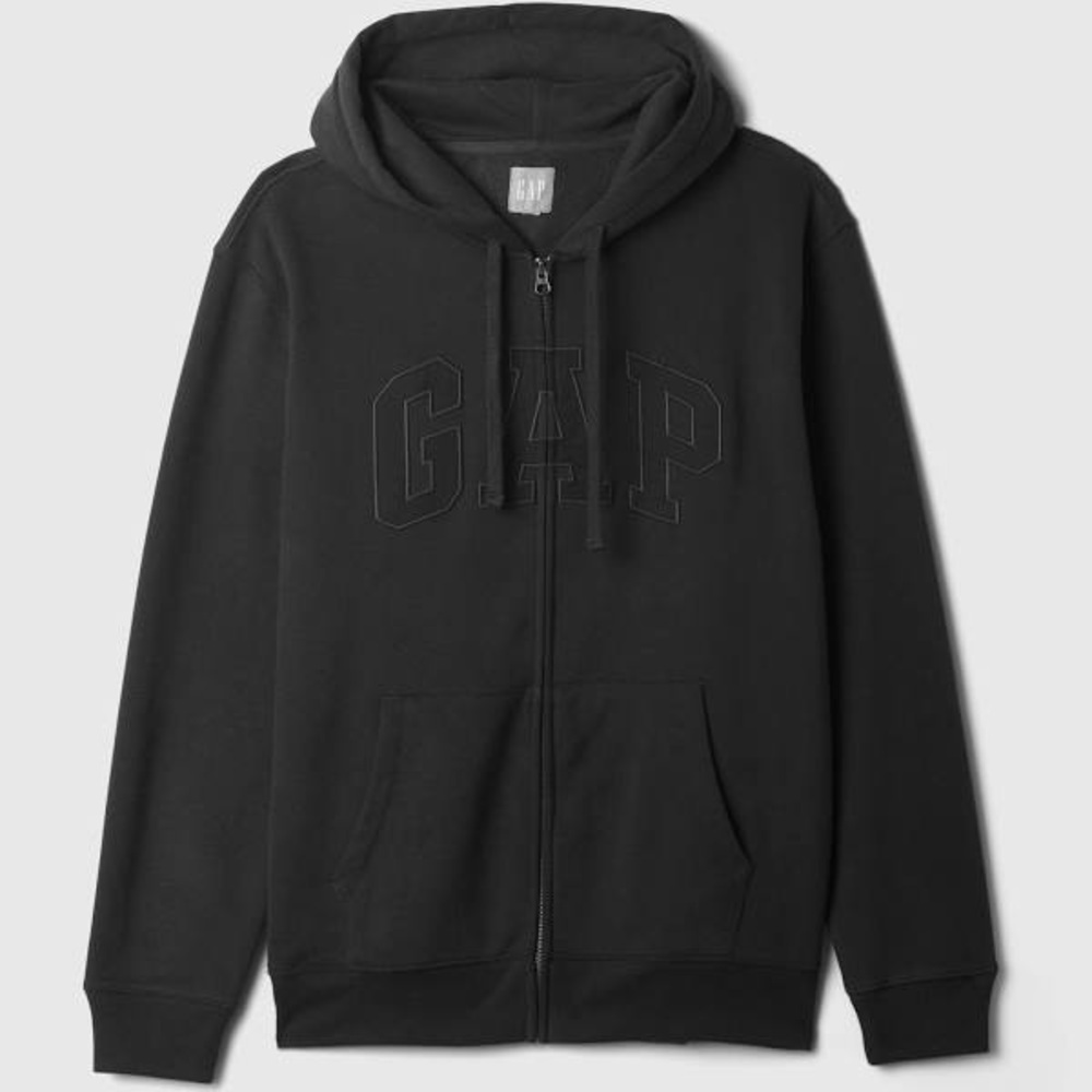 GAP Men’s Black Zip Hoodie and Joggers Set MSRP $100 Size S - Picture 2 of 4
